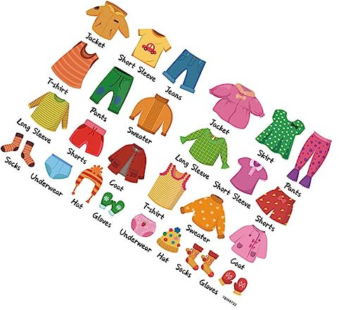 Toyvian 1satz Aufbewahrungsetiketten Für Babykleidung Selbstklebende Aufkleber Klassifizierung Und Organisation Im Kinderzimmer Praktische Dekoration Für Effiziente Raumnutzung