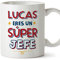 MUGFFINS Tazas Personalizadas para JEFE hombre - En Español - Eres Súper - 11 oz / 330 ml - Regalo Personalizable original y divertido