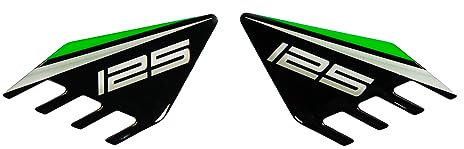 Tankpad Dekor Fersenschutz Fußraste kompatibel für Kawasaki Z125 X550801