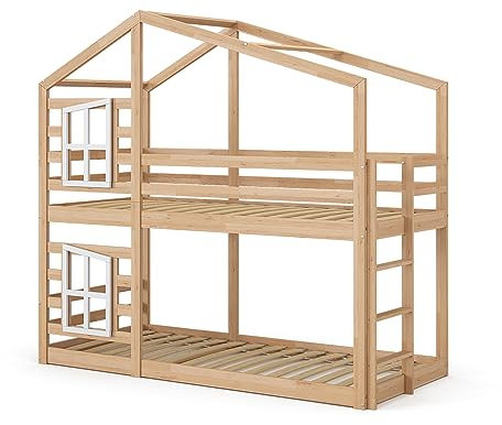 VitaliSpa Etagenbett Maja, Naturholz, 90x200 cm