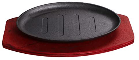 IMIKEYA Grill Plate Raclette Cheese Barbecue Fry Plate Grill Pan for Gas Stove BBQ Grill Gas Raclette Maker Bandejas para Comida Gas Grill Portable Steak Plate Pans Cast Iron Tray Hot Pot