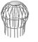 Gutter Balloon Guard Filter Stainless Steel Gutter Guard Downpipe Outlet Leaf Guard Floor Drain Mesh Sink Strainer Drainage Ditch Anti-Blocking Mesh Cover (110MM)