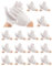 16 Paar Handschuhe Reine Baumwolle, Sichere Arbeitshandschuhe, Care Baumwollhandschuhe, Bequem Und Atmungsaktiv, Zur Dehnen Des Innenhands, Zur Untersuchung Und Behandlung Von Handschuhen (Weiß)