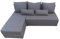 Ecksofa GINO mit Schlaffunktion und Bettkasten in savanagrau 05