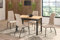 Ara 39 Essgruppe, Esstisch mit 4 Stühlen, Tisch Farbe Goldene Eiche/Schwarz, Esszimmerstühle - Farbe wählbar (Beige)