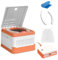 Toilette Camping, Toilette Seche Portable Mobiles Stabilité Unique + 20 Sacs et Sac de Rangement Toilettes Sèches Toilettes de Camping Camping Blackout Festivals Lotissements Pêche (Couleur Camélia)