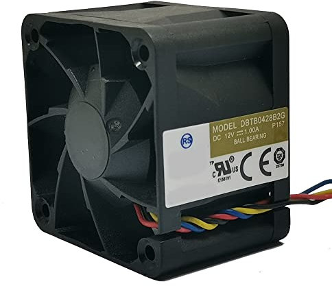 4028 12V 1.0A PWM Fan - High Speed Server Cooling Fan with Double Ball Bearing (Model: DBTB0428B2G)