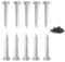 10 Pack Railway Sleeper Brackets with Screws, Heavy Duty Metal Jagged Fence Post Support, Sleepers Stakes for Garden Timber Raised Bed, Pathway Driveway, Retaining Walls Edging Edge