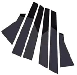 WEFOLCC Für Mercedes Für Benz B-Klasse W245 170 180 2004–2011 Autofensteraufkleber Für B-Säulen Türpfosten 6 Stück Fenster Türdichtungen(Black)