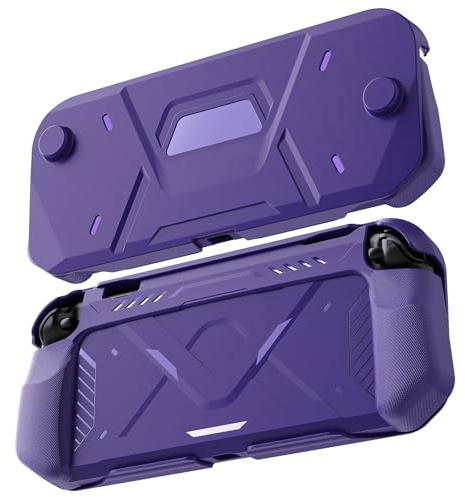 Étui de Protection pour Switch 2 Console de Jeu - Coque Rigide Tout-en-Un en Matériau TPU+PC Anti-Choc, Prise Ergonomique & Conception Améliorée de Dissipation Thermique (Violet)