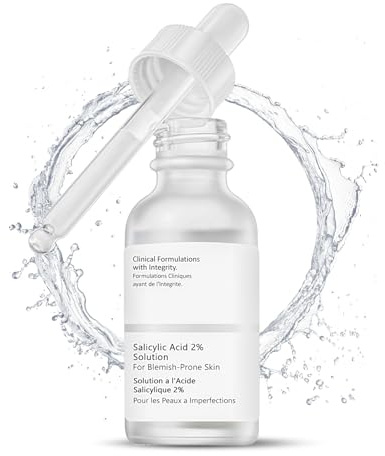Siero acido salicilico, 30 ml, soluzione salicilica, siero di acido salicilico, riduzione dei pori, esfoliante viso con acido salicilico, contro brufoli