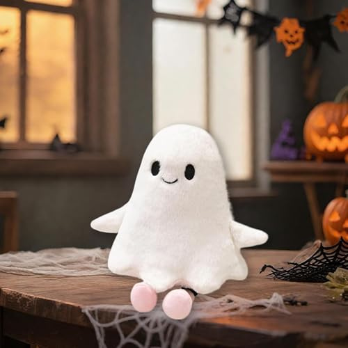 Halloween Geister Kissen, Halloween Gespenster, Geisterstofftier, Plush Geist Kissen, 30 cm Gespenst Plüschtier, Spielzeug Deko Für Kinder Geburtstag Schulfeier Zimmerdekoration, Ghost Sofa Deko