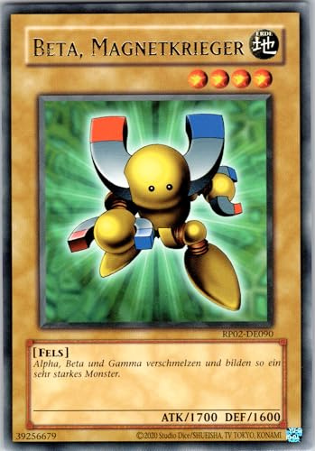 Beta, Magnetkrieger - RP02-DE090 - Rare - Deutsch - Yugioh - Retro Pack 2 - mit RC-Fieldcenter
