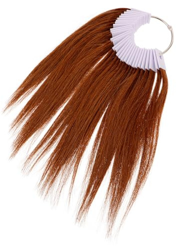 Haarfarbenteststrähne 30 Stück für Friseursalon und Farbtraining | Goldfarbene Übungsproben, Weiche Naturwirkung, Eisen Kunstoff Hochtemperaturdraht, für Schulung