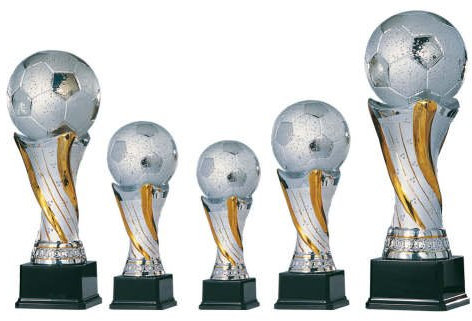 S.B.J - Sportland.de edler Fußballpokal aus Keramik Größe 32 cm
