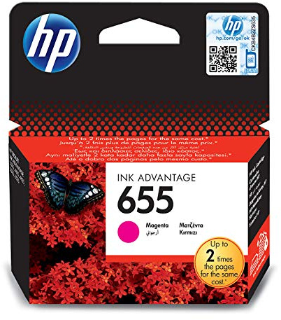 HP Original CZ111AE / 655, Premium Drucker-Patrone, Magenta, 600 Seiten