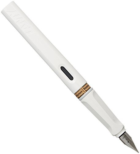 LAMY Safari White Fountain Pen with Broad Nib