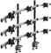 HFTEK - MP290C-N - 9fach-Monitorarm Tischhalterung Stand Halterung Halter für 9 Bildschirme von 15-27 Zoll auf 3 Ebenen