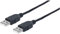 Manhattan 353892 Hi-Speed USB 2.0 Anschlusskabel (A-Stecker auf A-Stecker) 1 m schwarz