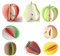 Gemischte Neuheit 3D-Fruchtform-Notizblöcke Ungewöhnlicher Notizblock für Geschenkbüros Sie haben acht Arten: Apfel, grüner Apfel, Birne, Wassermelone, Kiwi, Orangen, Erdbeeren, Pfirsiche 8er-Set