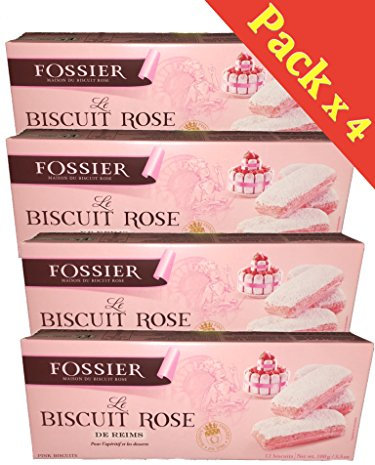 Maison Fossier - Biscuits Roses de Reims - 4 X 100 Gr