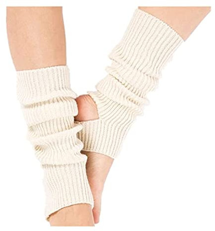 Damen Yoga-Socken, gestrickt, lang, Sport, Beinstulpen, Fitnessstudio, Fitness, Tanzen, weibliche Mädchen, tägliches Tragen, Training, hält warm, lateinamerikanisches Tanzen