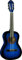 EKO GUITARS - CS-2 BLUE BURST Chitarra Classica Serie Studio, Scala 1/2, Top in Tiglio Laminato, Fasce e Fondo in Tiglio Laminato, Manico e Tastiera in Betulla, Custodia Inclusa, Colore Blue Burst