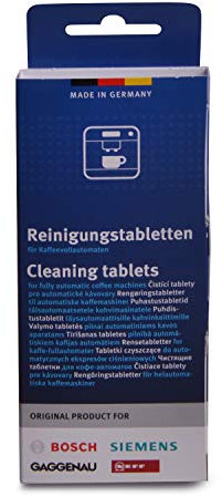 Bosch 00311969 Cleaning Tablets for Coffee Machine and Thermos Flask Pack of 10