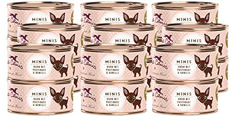Terra Canis Huhn, Pastinake & Kamille Mini-Hunde Nassfutter, 18x100g I Premium Hundefutter in 100% Lebensmittelqualität Aller Rohstoffe I Kalziumreich, gesund, Getreide- & glutenfrei
