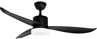 Orbegozo CP 102132 – Ventilador de techo con luz LED, 3 velocidades de ventilación, mando a distancia, silencioso, temporizador, 3 aspas, 132 cm de diámetro, 60 W de potencia