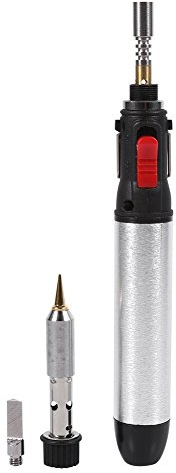 Saldatore Penna 4 in 1 Cordless Butano Gas Saldatore Kit Temperatura Regolabile Torce di Saldatura Strumento