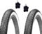 2 neumáticos Kenda 20 x 1,75 (47 – 406) + cámaras de neumáticos blanco negro goma para Graziella City Bike Road