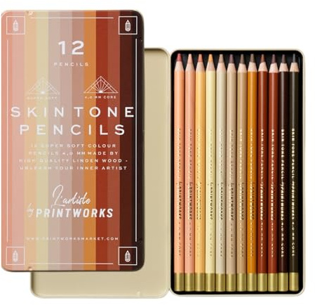 bsd gifted Printworks 12 Farbe Bleistiftcils - Hautton