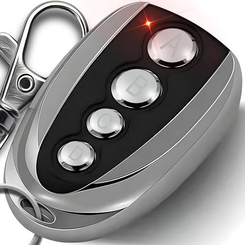 Retoo Handsender Fernbedienung mit 4 Kanäle Modern Universal 3 Funktion Frequenz 433 MHz Universalfernbedienunge für automatische Toröffnung Garagentor-Duplizierer Silber Schwarz