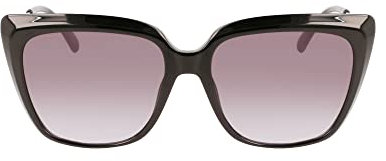 Calvin Klein Jeans CKJ22601S 001 Black Sunglasses Woman Iniettato, Square, 56