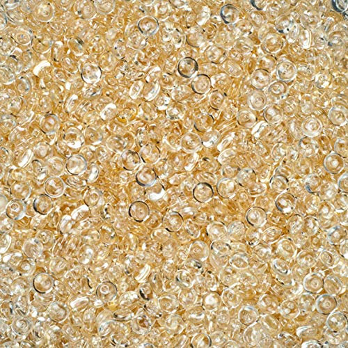 DEKOMARKET 2,5 Liter Eimer Raindrops Tautropfen Regentropfen 2,5 Liter / 1,5 kg - Streudeko Hochzeit Acryl Tischdeko Hochzeit (Champagner)