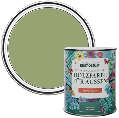 Rust-Oleum Green Mould-Resistant Garden Paint In Satin Finish - Familiar Ground 750ml