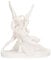 Amor & Psyche Statue Alabaster griechischer Gott Eros und Seele – Nackt-Skulptur, 20,8 cm