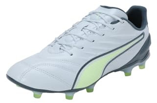 PUMA Unisex Adults King PRO FG/AG Soccer Shoe, Frosted Dew-Fizzy Apple-Gray Skies, 46 EU
