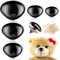 100 Stück große Sicherheitsnasen für Kuscheltiere, 15 mm, 18 mm, 22 mm, 24 mm, 30 mm, Kunststoff-Sicherheitsnasen für Häkeltiere, Puppennasen mit Unterlegscheiben für Bastelpuppen-Plüschbär-Zubehör
