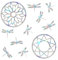 EONBES 18 Pieces Window Decals for Bird Strikes - Suncatcher Rainbow Static Clings for Windows - Anti-Collision for Glass Windows and Doors, Mandala Style
