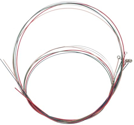 Abaodam 6piezas Cuerdas De Guitarra Eléctrica Repuestos Resistentes Para Guitarra Folk Accesorios Para