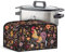 Uorisanigo Crock for Pot Cover Chicken Floral Kitchen Washable Appliance Cover Oval Slow Cooker Cover Keep Kitchen Appliance Clean