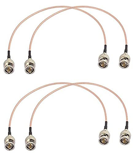 Gokoti 4 Piezas 3G HD SDI Cable BNC Cable 30Cm 75 Ohm para CáMaras Equipo de VíDeo Compatible con HD-SDI 3G-SDI 4K 8K Cable de VíDeo