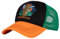 King Kerosin Herren Cap Trucker Cap Mesh Cap Honolulu Hawaii Tiki Stickerei Stitching Retro Vintage Tropical Snapback Surfer Kappe Honolulu