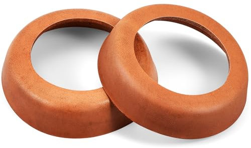 Photect 2 Stück Ledermanschetten Kolbenmanschetten für Wasserpumpen für Schwengelpumpe Typ 90 (Braun, Typ 90)