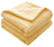 Hayisugal Tagesdecke 100% Baumwolle Kuscheldecke Leichte Wohndecke in Waffeloptik, Softe Überwurfdecke Bett, Sofa Überwurf Wohnzimmer Schlafzimmer Sommerdecke Baumwolldecke, Gelb, 200 x 230cm