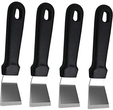 Amosfun Lot De 4 Grattoirs De Nettoyage Robustes Pour Enlever La Colle Pour Carrelage Joints Muraux Vitres Autocollants Peintures Faciles À Couper Et
