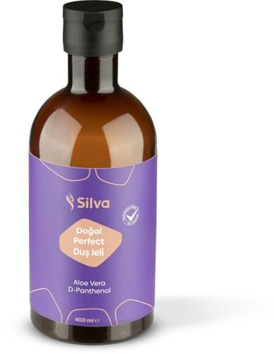 Silva Natürliche Perfekte Duschgel - 400 ml | Sanfte Reinigung, Extra Feuchtigkeit mit Aloe Vera | SLES- & Parabenfrei | Natürliche Inhaltsstoffe für empfindliche Haut (2, 400 g (2er Pack))