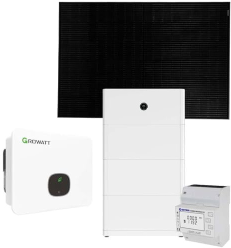 GROWATT 15kWp PV-Komplettanlage 0% MwSt §12 III UstG mit Solarmodulen und 15 kWh Speicher
